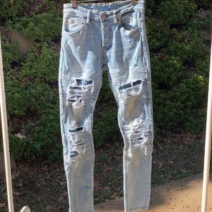 Men’s moto denim